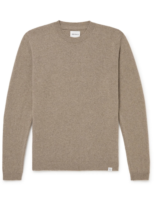 Photo: Norse Projects - Sigfred Brushed-Wool Sweater - Gray