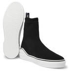 Givenchy - George V Logo-Jacquard Stretch-Knit High-Top Slip-On Sneakers - Men - Black