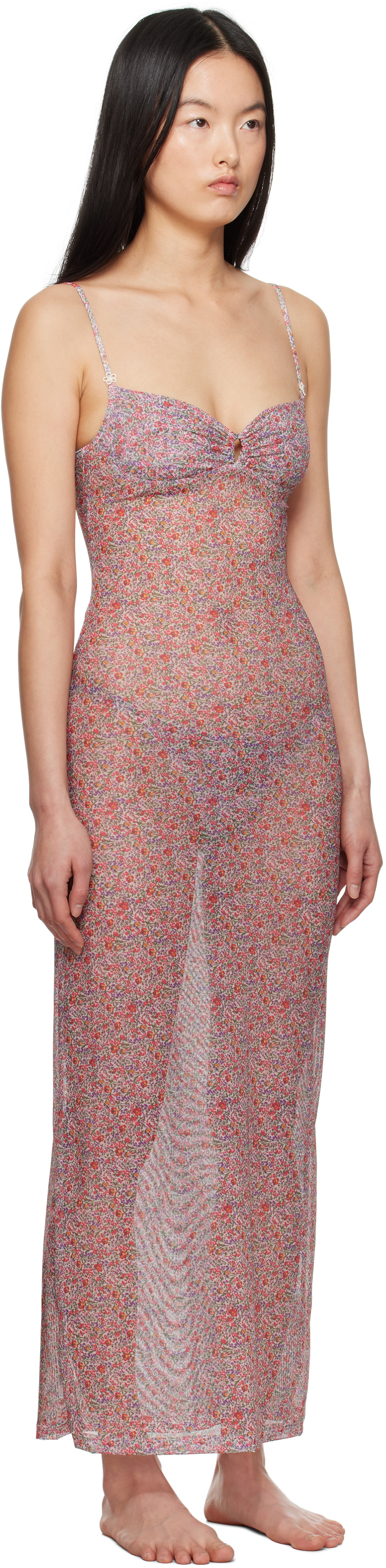 Yasmine Eslami Multicolor Nina Midi Dress