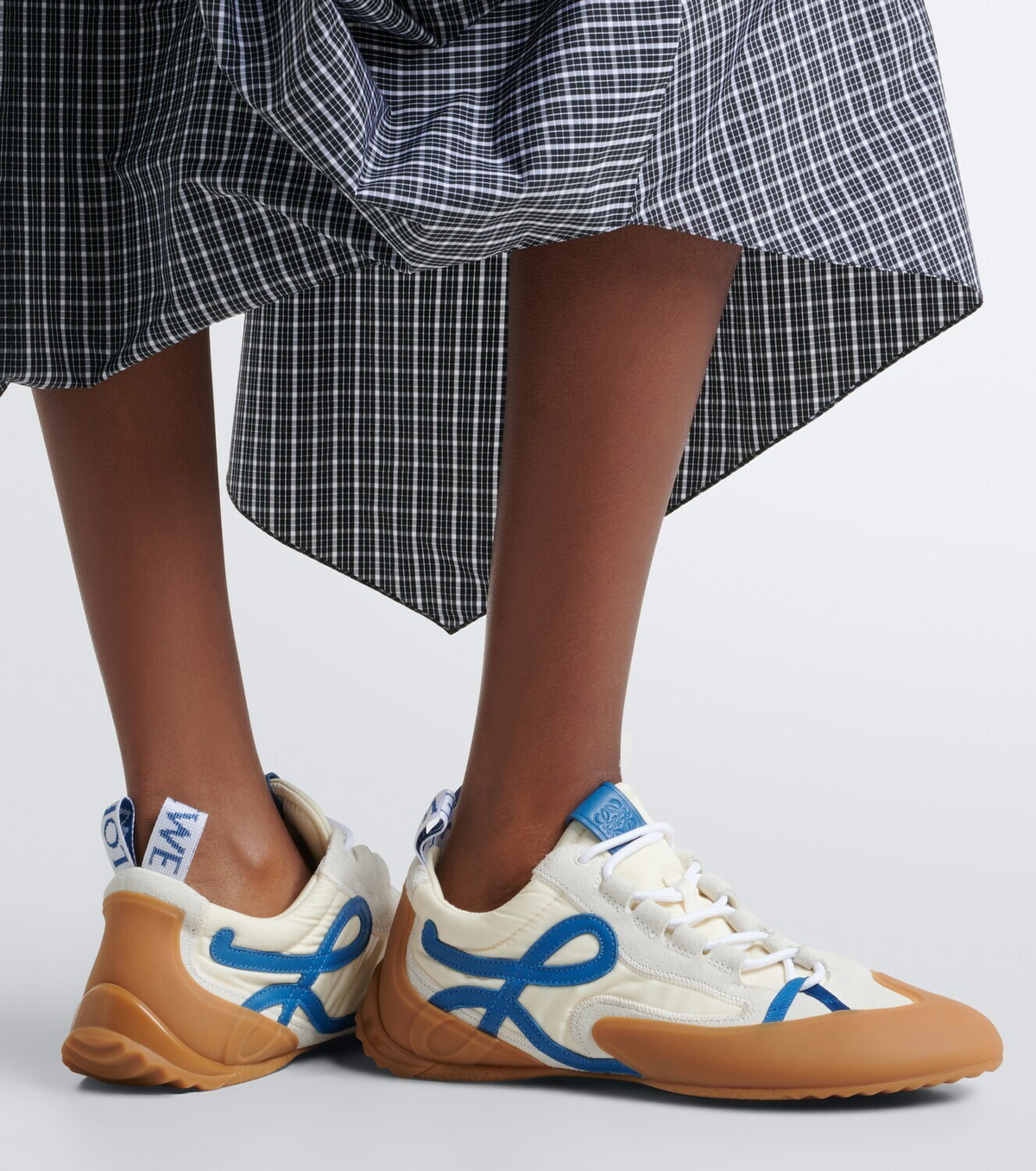 Loewe Grip Anagram suede-trimmed sneakers