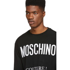 Moschino Black Milano Logo Sweatshirt