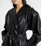 Magda Butrym Hooded leather jacket