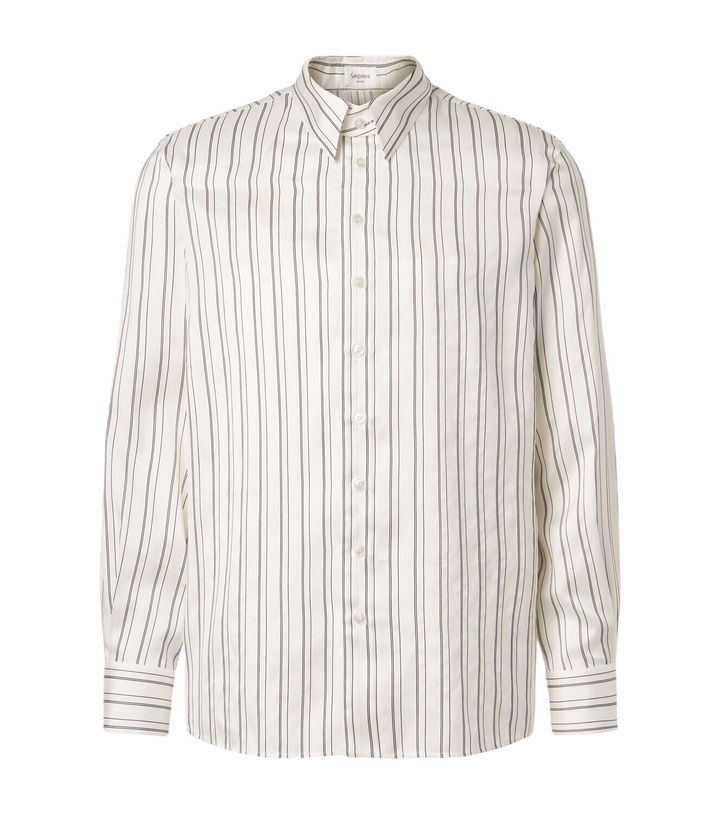 Photo: Saint Laurent Striped silk shirt