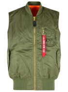 Alpha Industries Green Nylon Vest