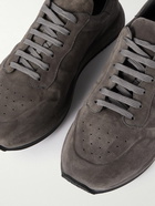 Officine Creative - Race Lux Suede Sneakers - Gray