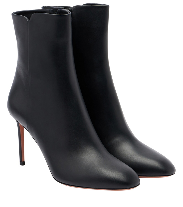 Photo: Aquazzura Sellier 85 leather ankle boots