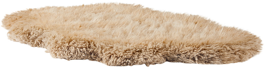 Mush Studios Beige Small Bur Shag Rug