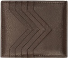 Rick Owens Brown Square Card Holder