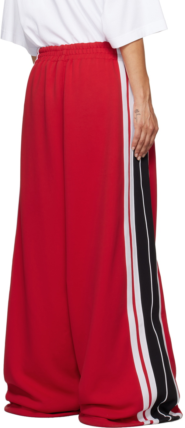 VETEMENTS Red Gym Track Pants
