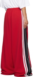 VETEMENTS Red Gym Track Pants