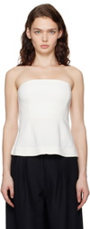 CO Off-White Bustier Tube Top