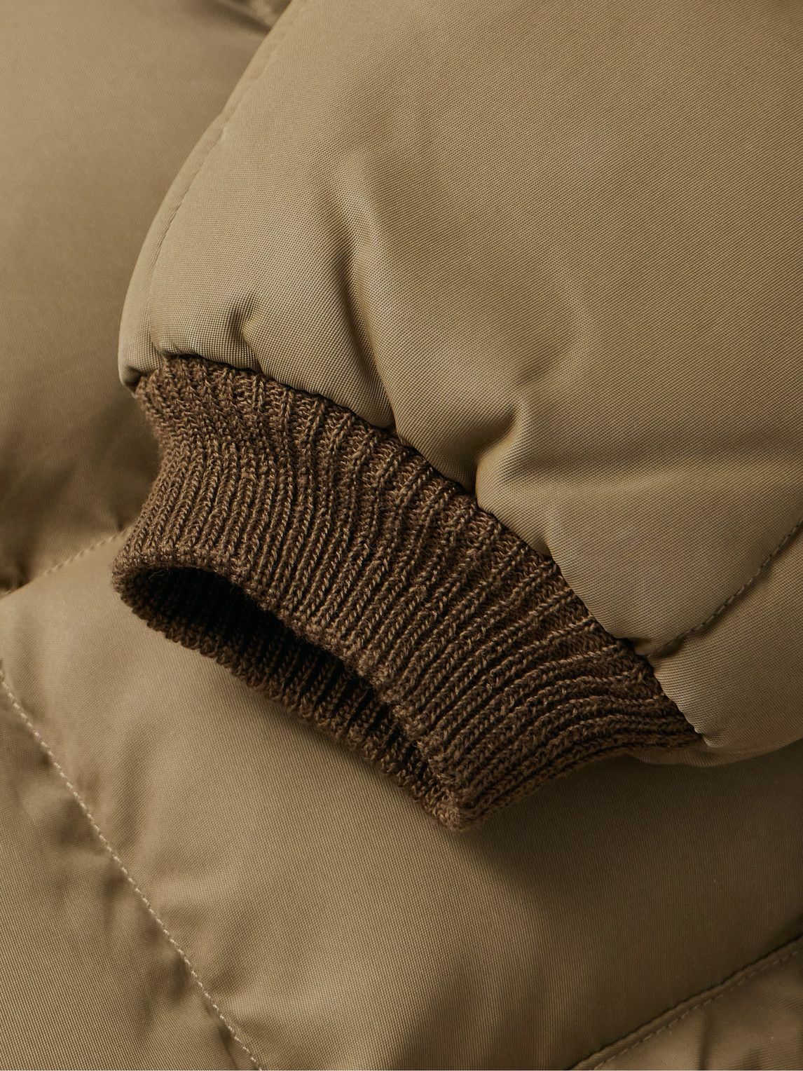 RRL - Ellis Quilted Padded Shell Hooded Jacket - Brown