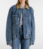 JW Anderson Corduroy-trimmed denim jacket