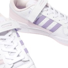 Adidas Forum Low Sneakers in White/Almost Pink/Light Purple