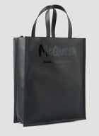 Graffiti Logo Print Tote Bag in Black