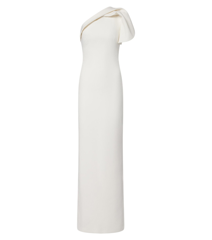 Photo: Safiyaa One-shoulder crêpe gown