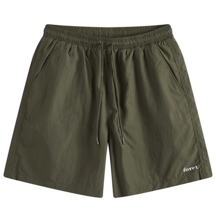 Photo: Foret Men's Marine Swim Shorts in Dusty Olive