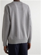 4SDesigns - Printed Mercerised Pima Cotton Sweater - Gray