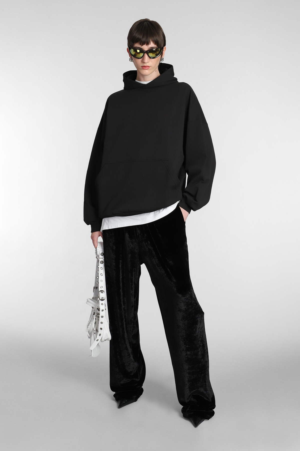 Balenciaga Sweatshirt In Black Cotton