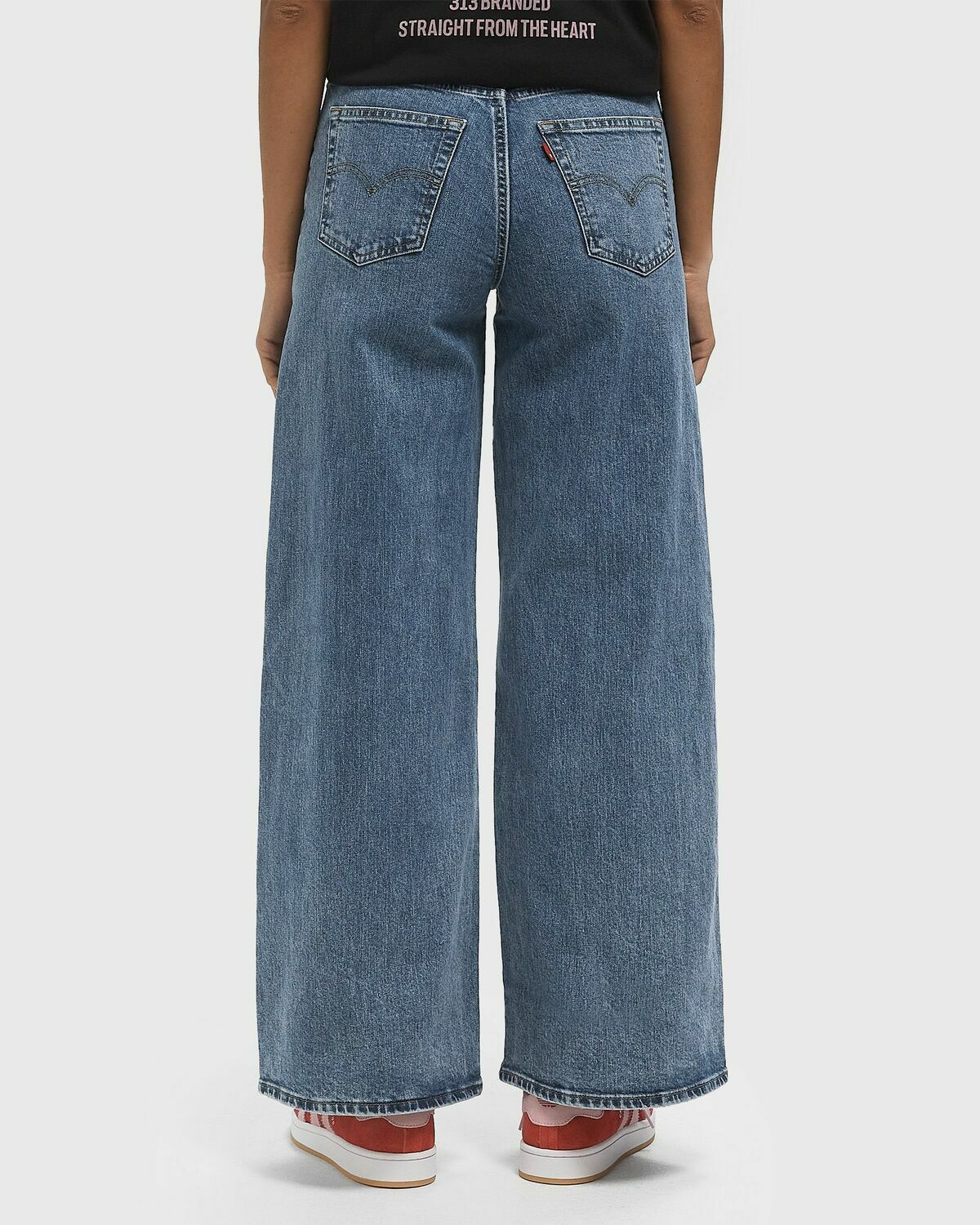 Levis 728 HR WIDE LEG Blue Womens Jeans