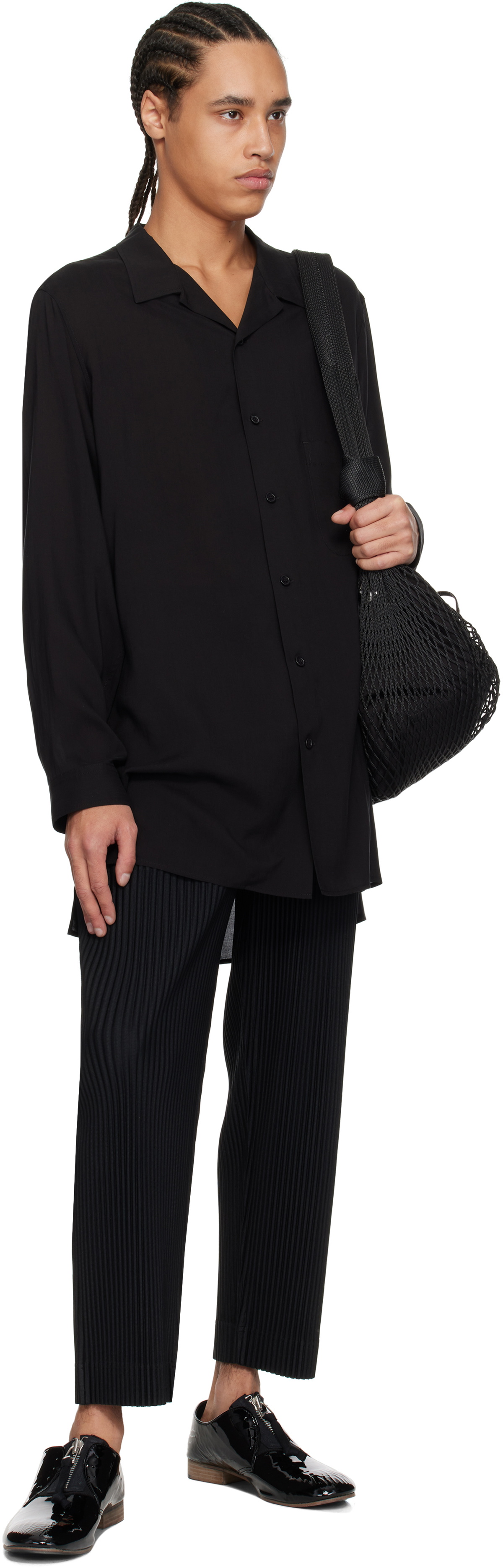 HOMME PLISSÉ ISSEY MIYAKE Black Monthly Color March Trousers Homme