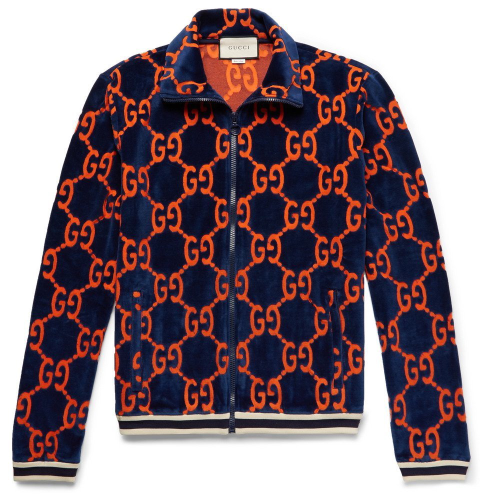 Cotton Round Gucci Designer Jackets for Men