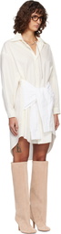 MM6 Maison Margiela Off-White Multi Wear Cotton Poplin Minidress
