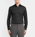 Hugo Boss - Black Jason Slim-Fit Cutaway-Collar Stretch Cotton-Blend Shirt - Men - Black