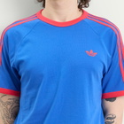 Adidas Men's 3 Stripe T-Shirt in Blue