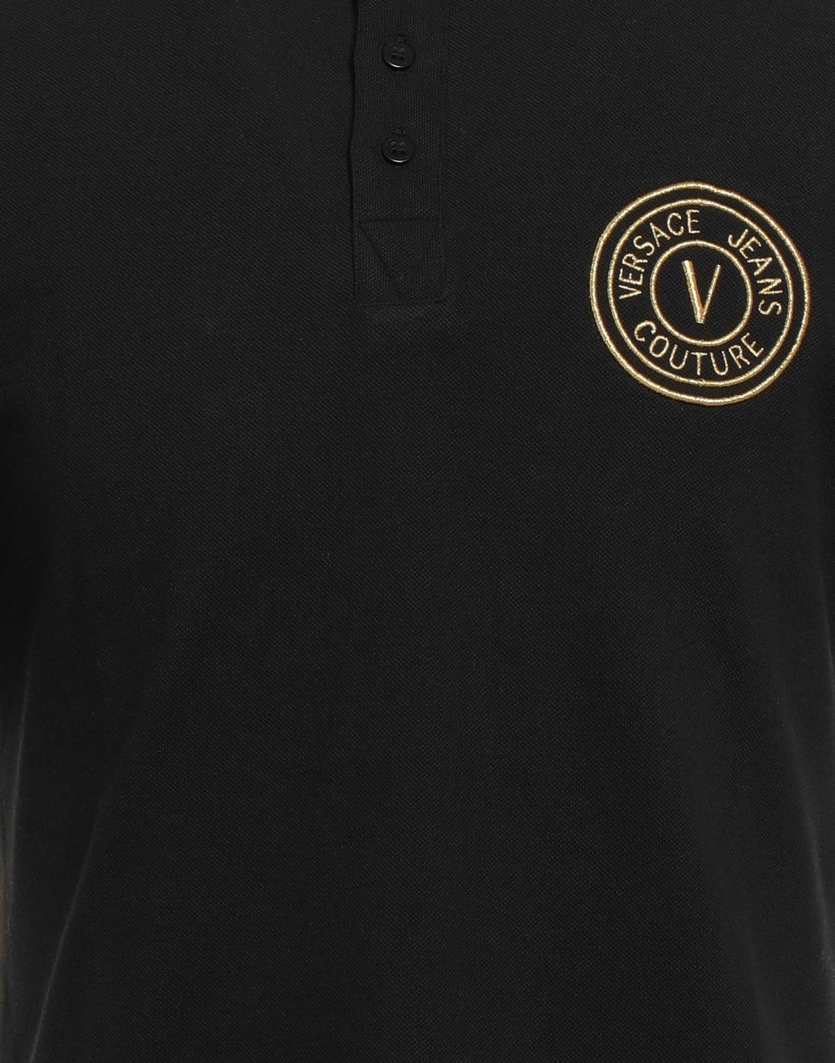 Versace Jeans Couture Mens Polo shirt in Black