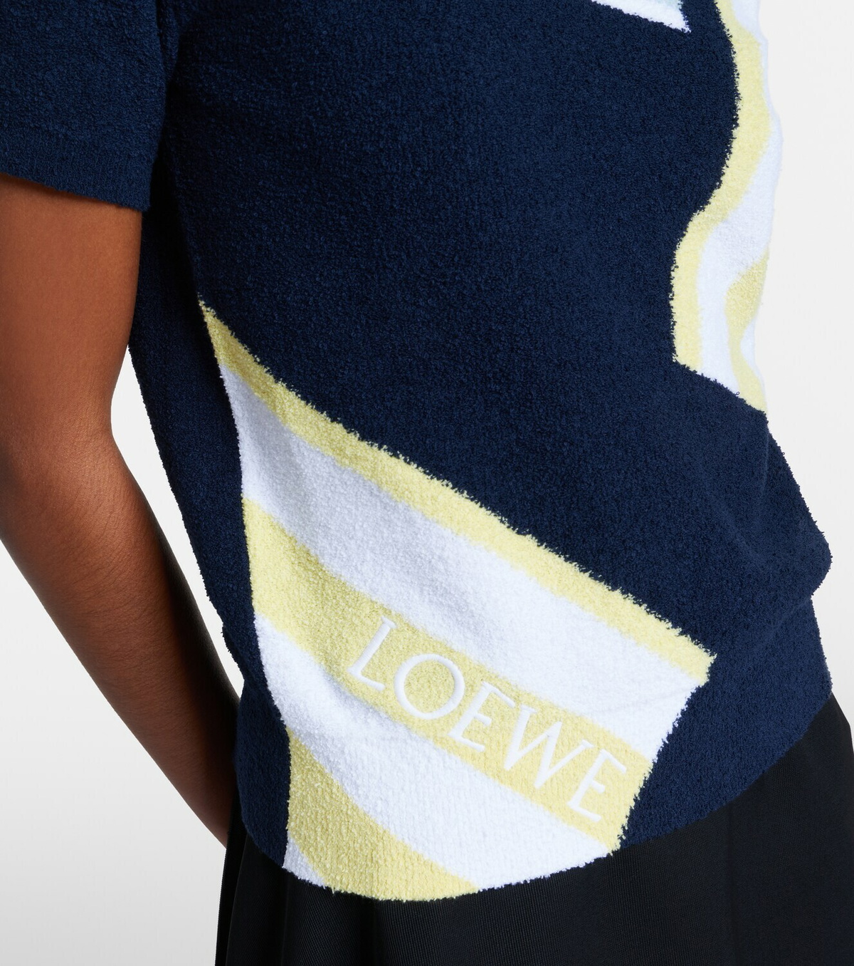 Loewe Intarsia cotton-blend bouclé sweater