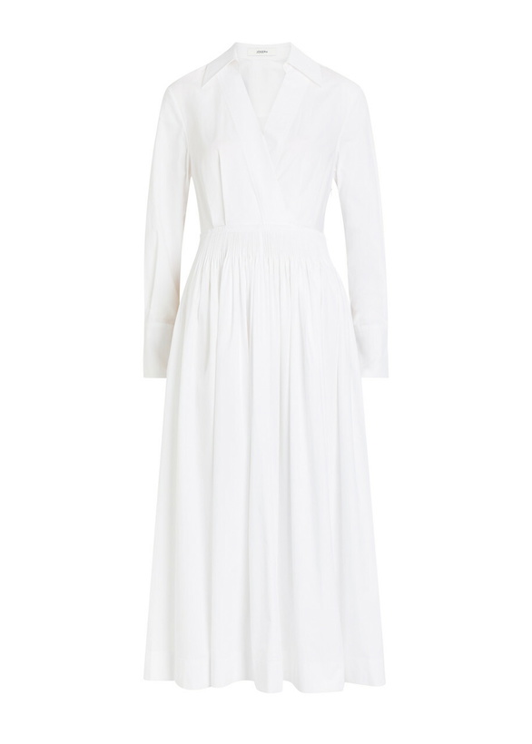 Photo: Joseph Kathe Cotton-poplin Midi Shirt Dress White