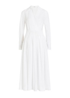 Joseph Kathe Cotton-poplin Midi Shirt Dress White