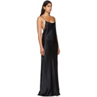 Ann Demeulemeester Black Silky Open Back Dress