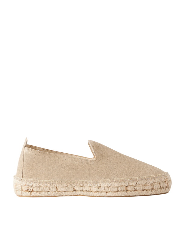 Photo: MORJAS - The Espadrille Suede Espadrilles - Neutrals