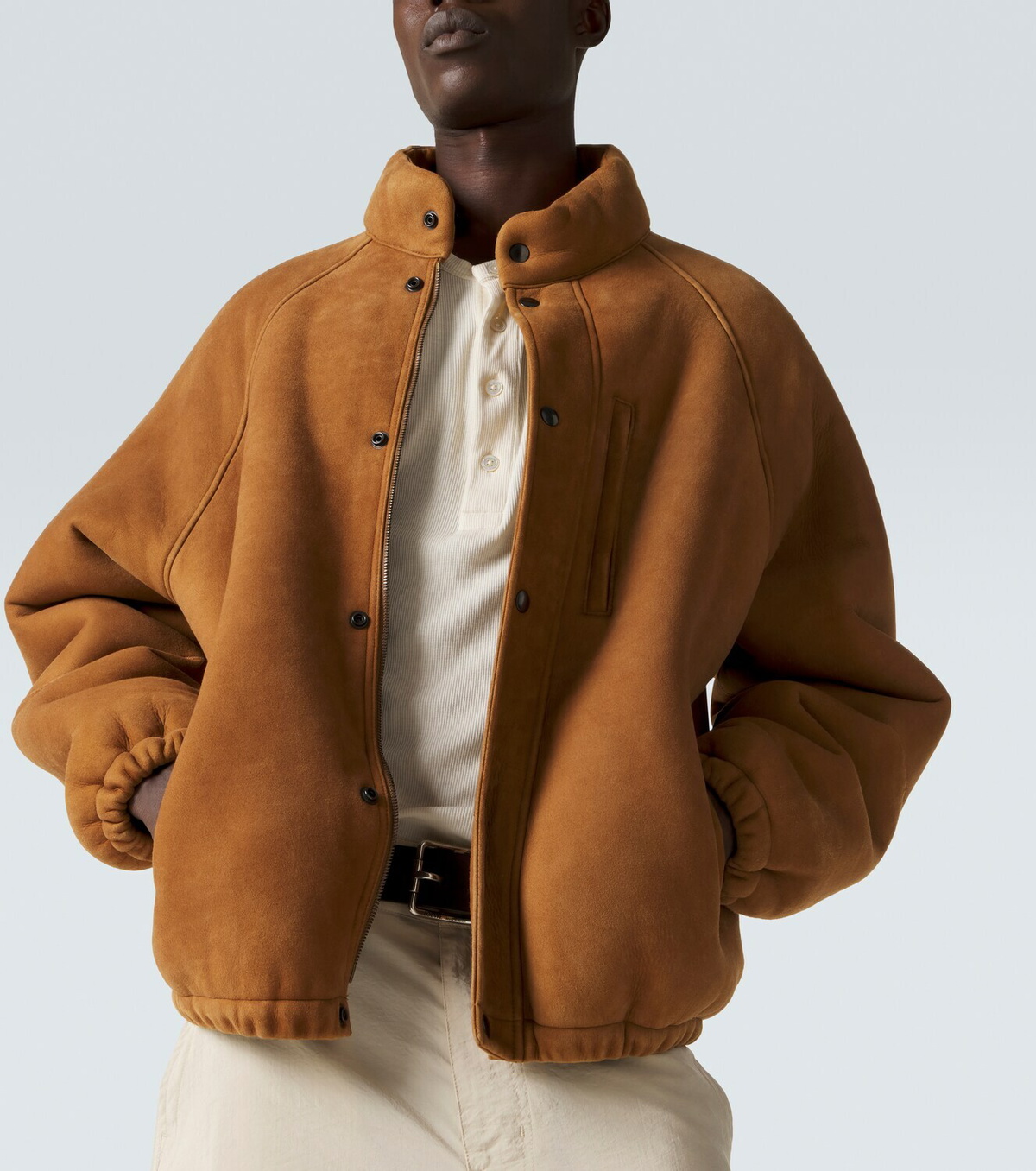 A.Presse Shearling-lined suede jacket A.PRESSE