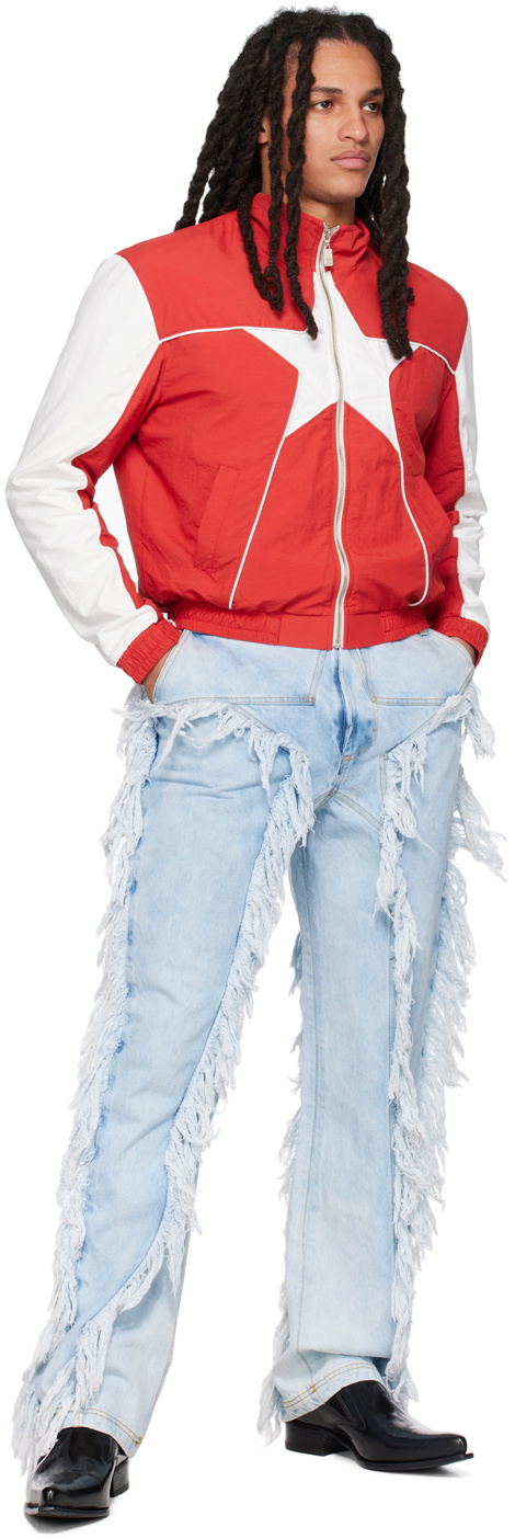 【関税込み】BARRAGAAAN SSENSE限定 ブルー Lil Star ジーンズ BARRAGÁN SSENSE Exclusive Blue Lil Star Jeans BARRAGAN