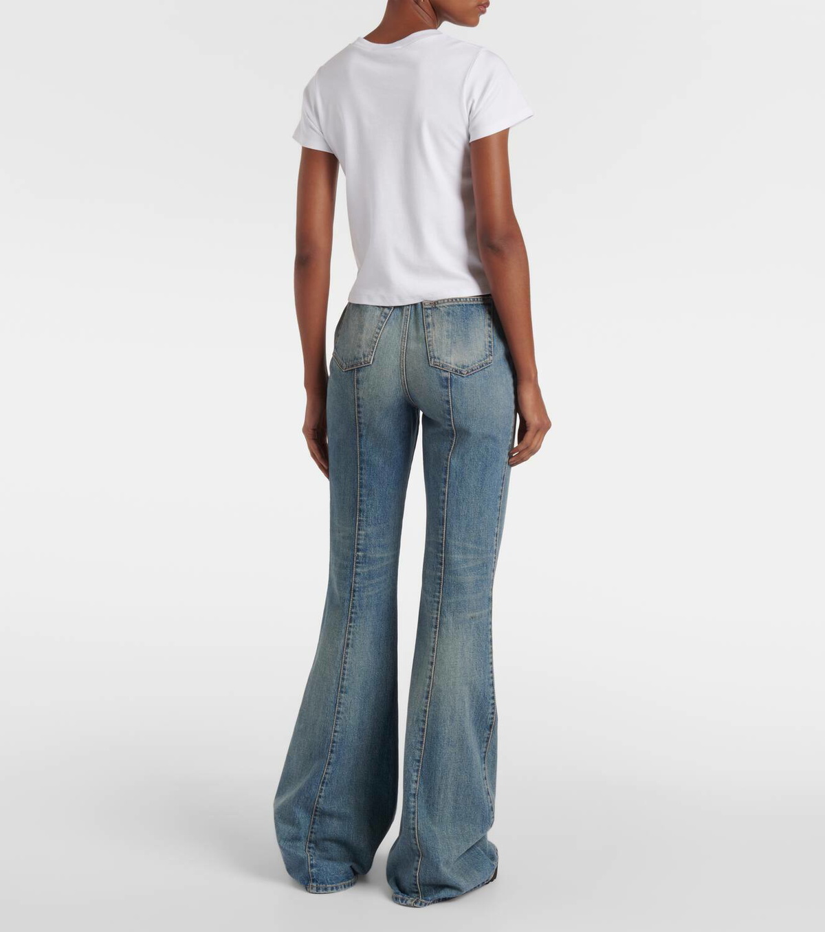 Alexander McQueen Skull cropped cotton T-shirt