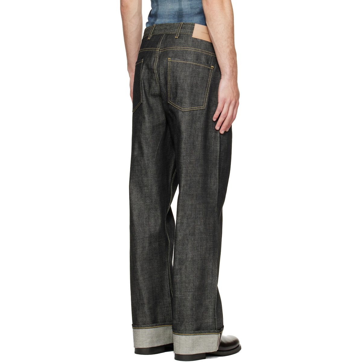 Represent Black Selvedge Denim Jeans