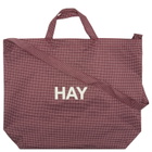 HAY Grid Crossover Bag - Medium in Burgundy 