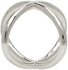 Le Gramme Silver Polished 'Le 15 Grammes' Interlacing Ring