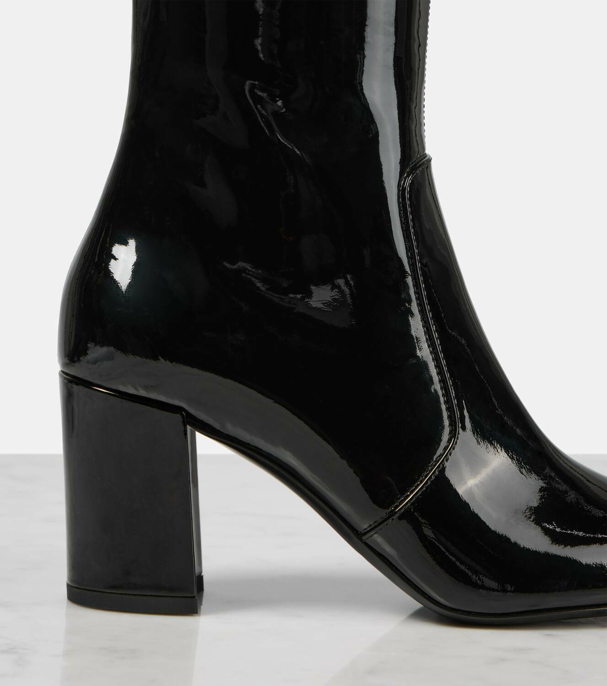 Saint Laurent Lauren 70 patent leather knee-high boots Saint Laurent
