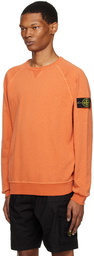 Stone Island Orange Patch Sweatshirt