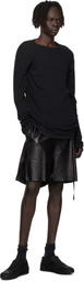 Ann Demeulemeester Black Milton Low-Top Boxing Sneakers