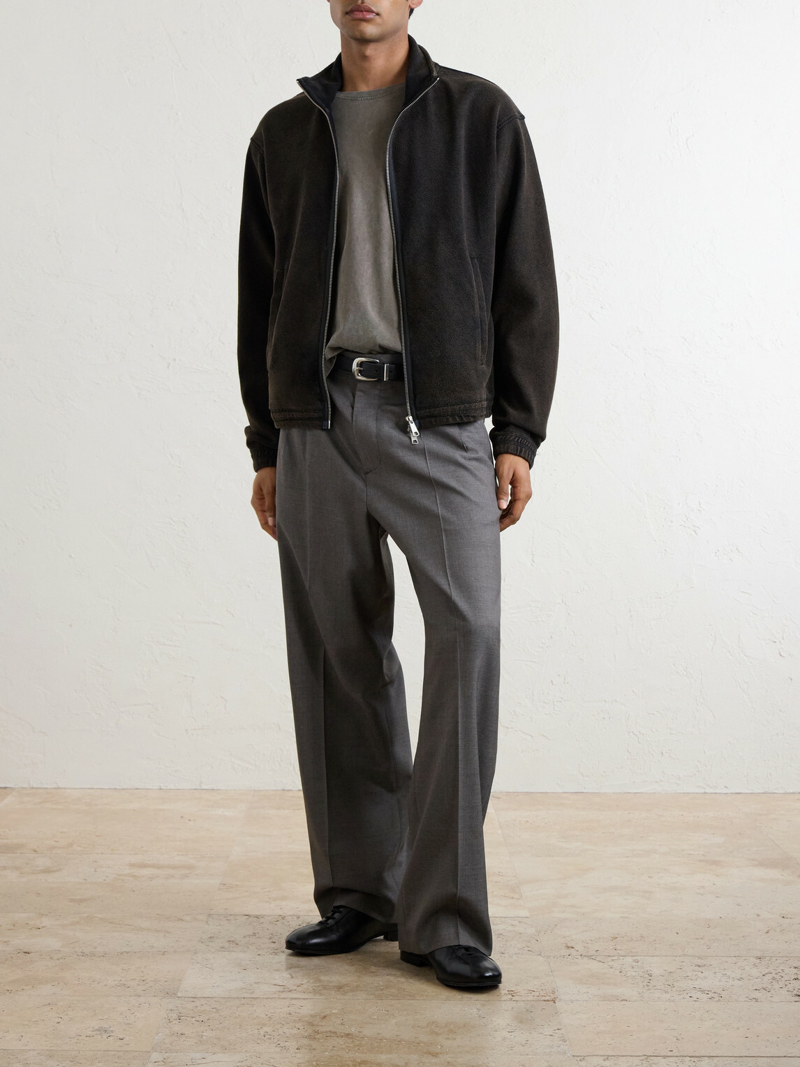 mfpen - Washed Cotton-Jersey T-Shirt - Gray