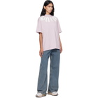 Palm Angels Purple Big Neck Logo T-shirt