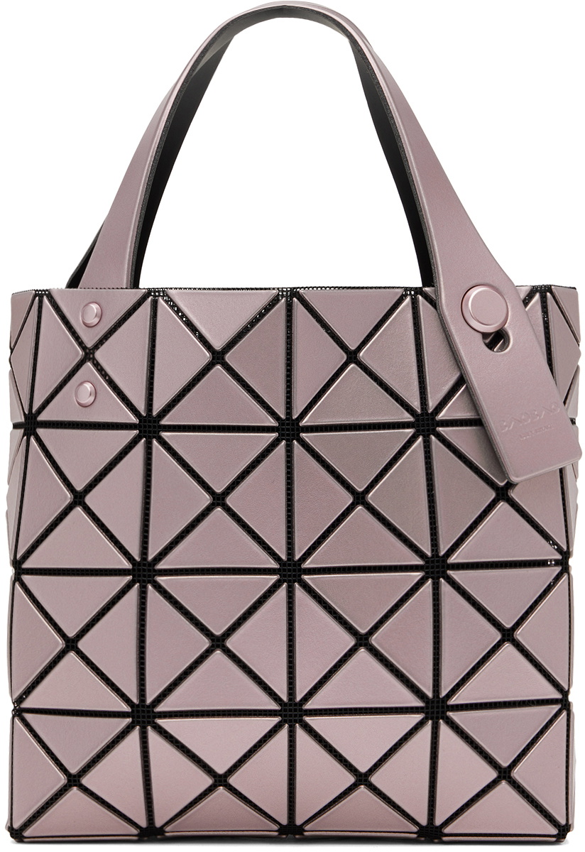 BAO BAO ISSEY MIYAKE Pink Lucent Boxy Mini Tote Bao Bao BAO BAO ISSEY MIYAKE Pink Lucent Boxy Mini Tote Bao Bao