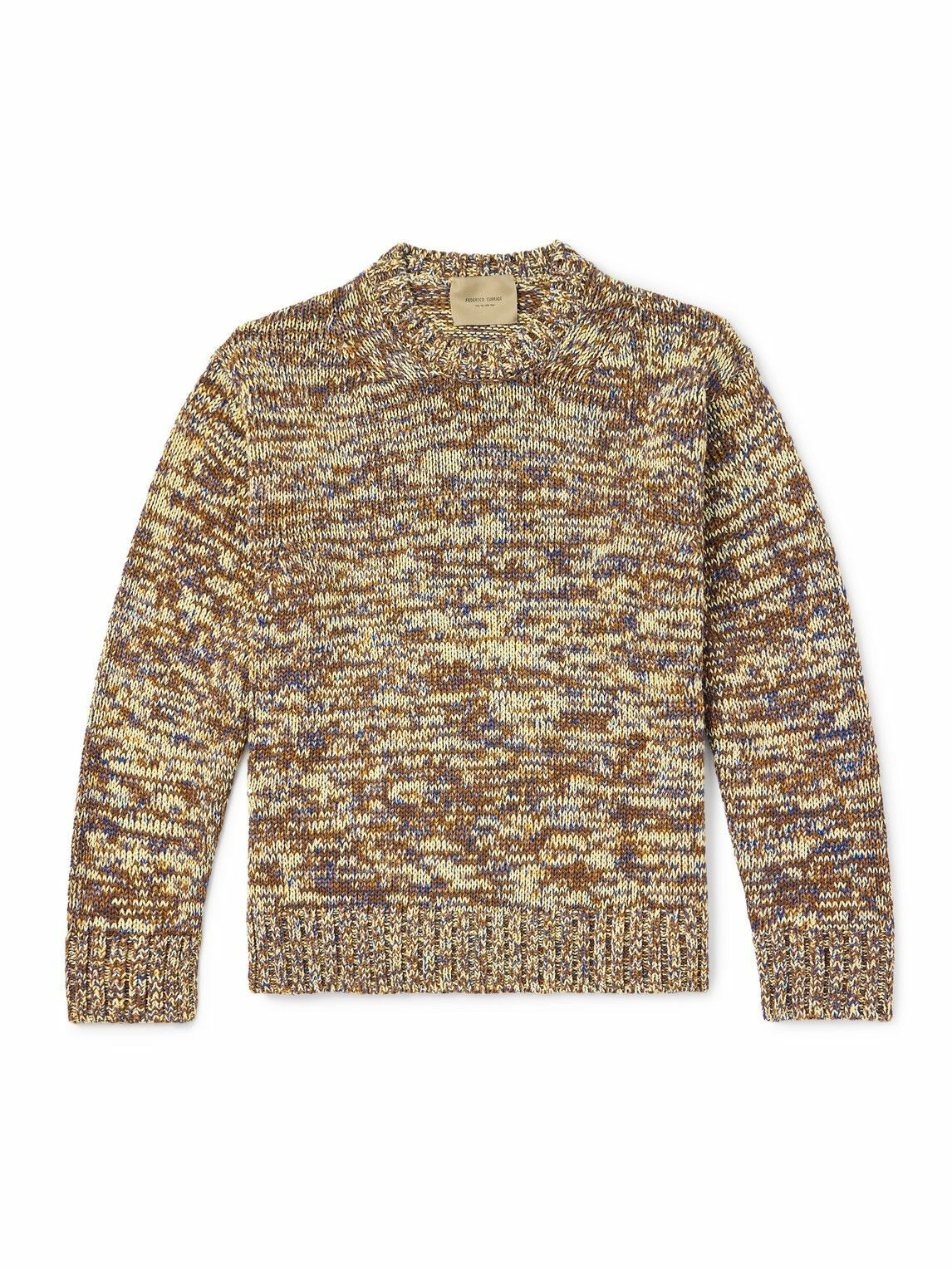 Federico Curradi - Mélange Wool Sweater - Brown
