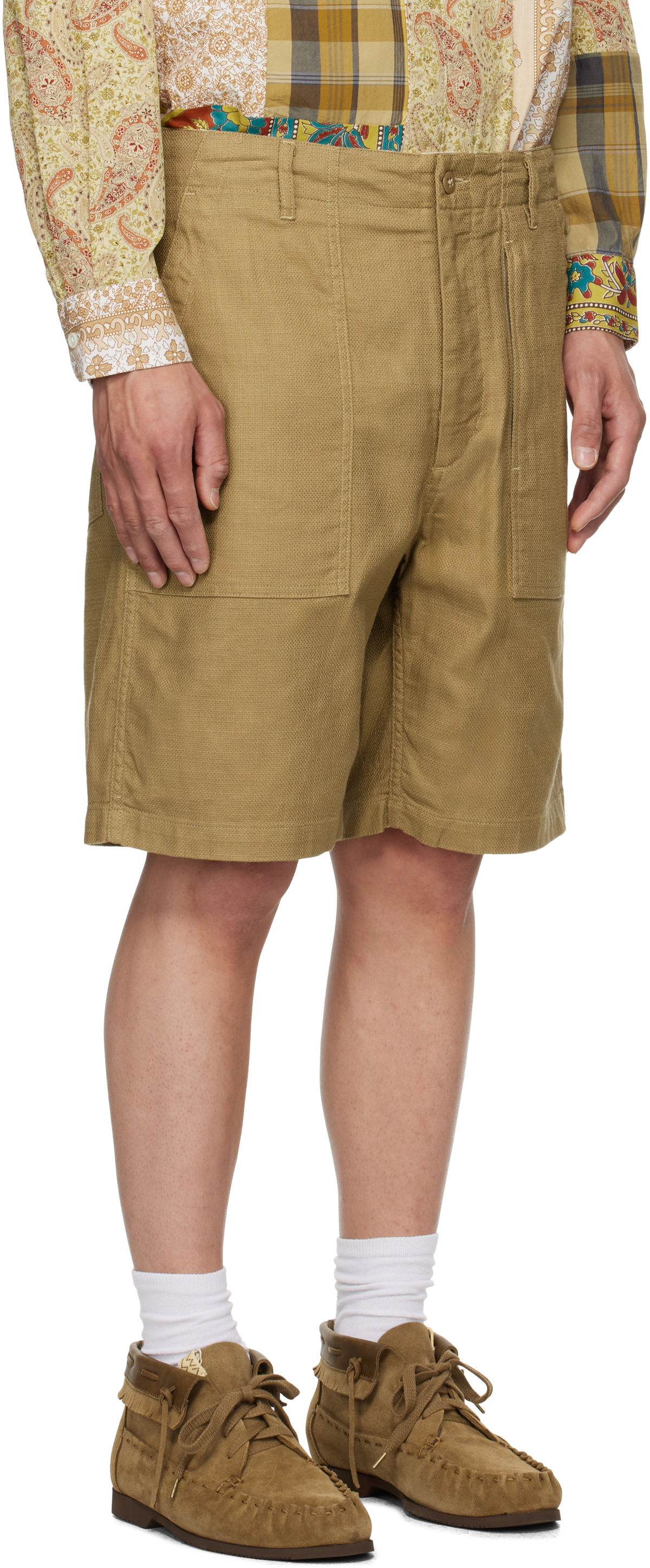 Engineered Garments Khaki Fatigue Shorts