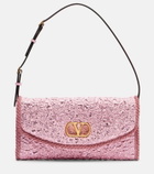 Valentino Garavani DeVain Small cloqué jacquard shoulder bag